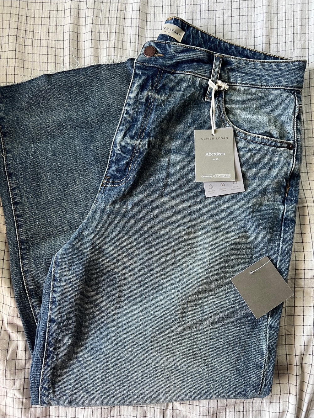 Oliver Logan Aberdeen High-Rise Blue Denim Jeans